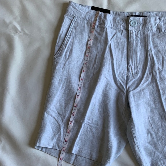 Saks Fifth Avenue Men's Light blue Flat Front Shorts - Picture 5 of 9